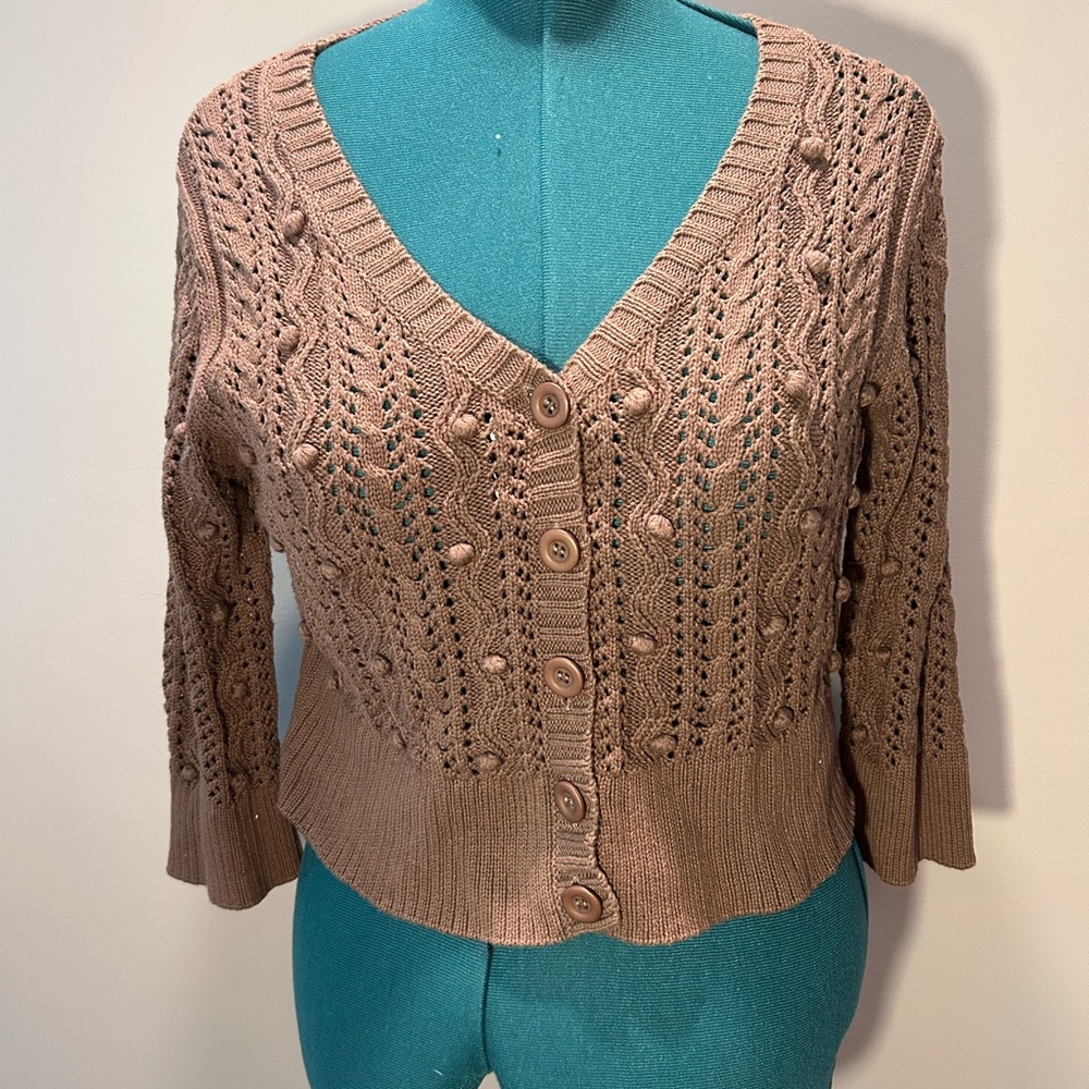 Women's Cable Knit Cardigan Sweater